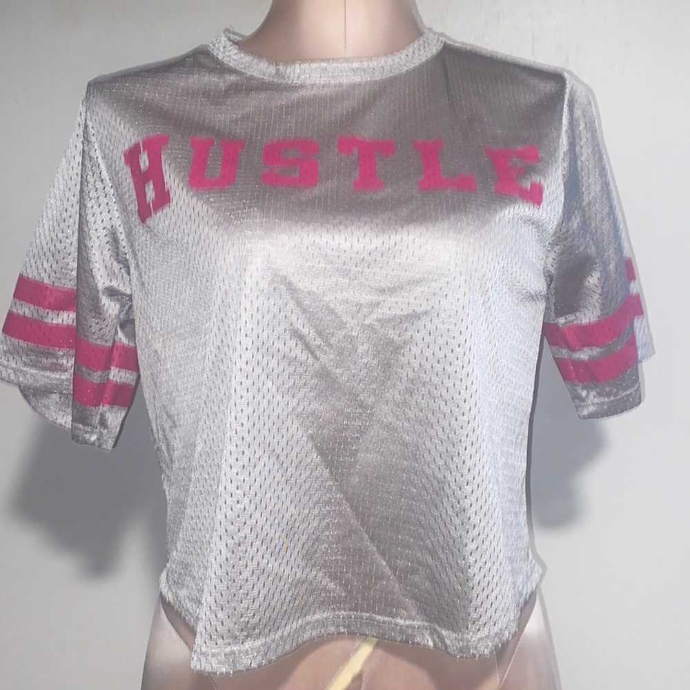 J Story Hustle Jersey Crop Top - Picture 1 of 4
